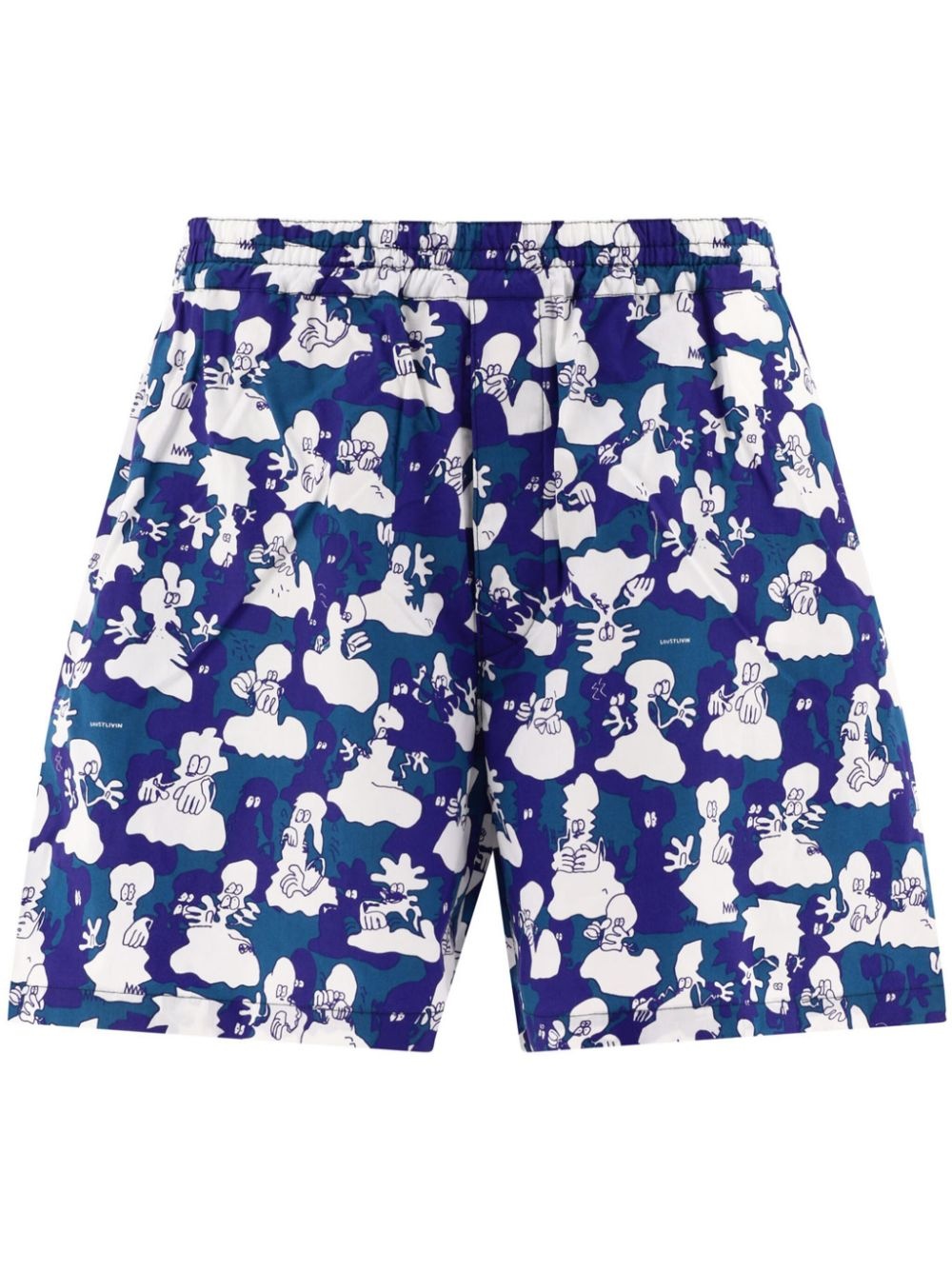 x Lousy Livin cartoon-print shorts - 1