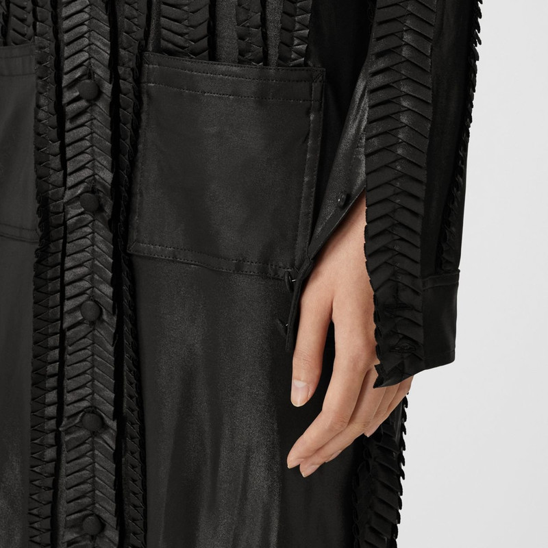 Pleated Detail Stretch Jersey Shirt Dress 5