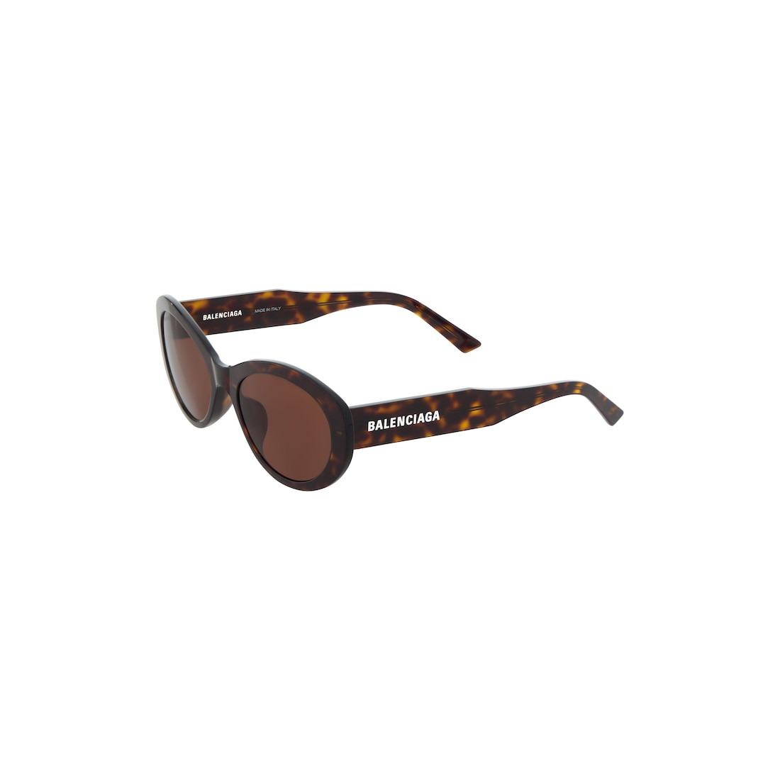 Flat Oval Sunglasses in Havana - 4