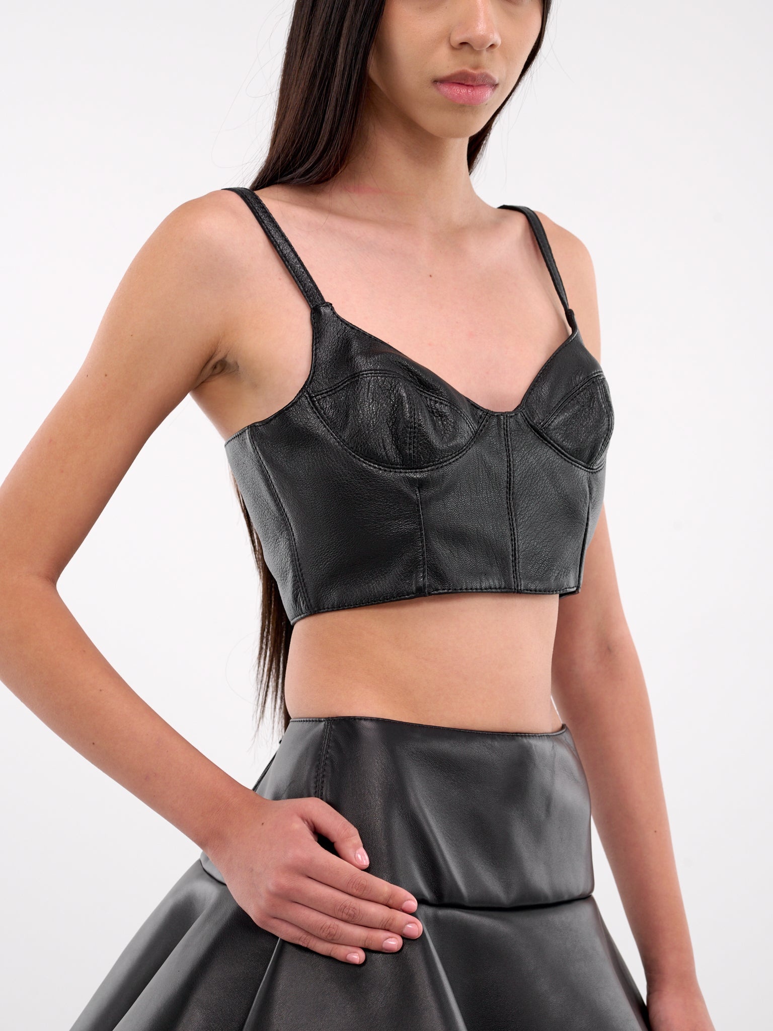Cami Cup Leather Top - 4