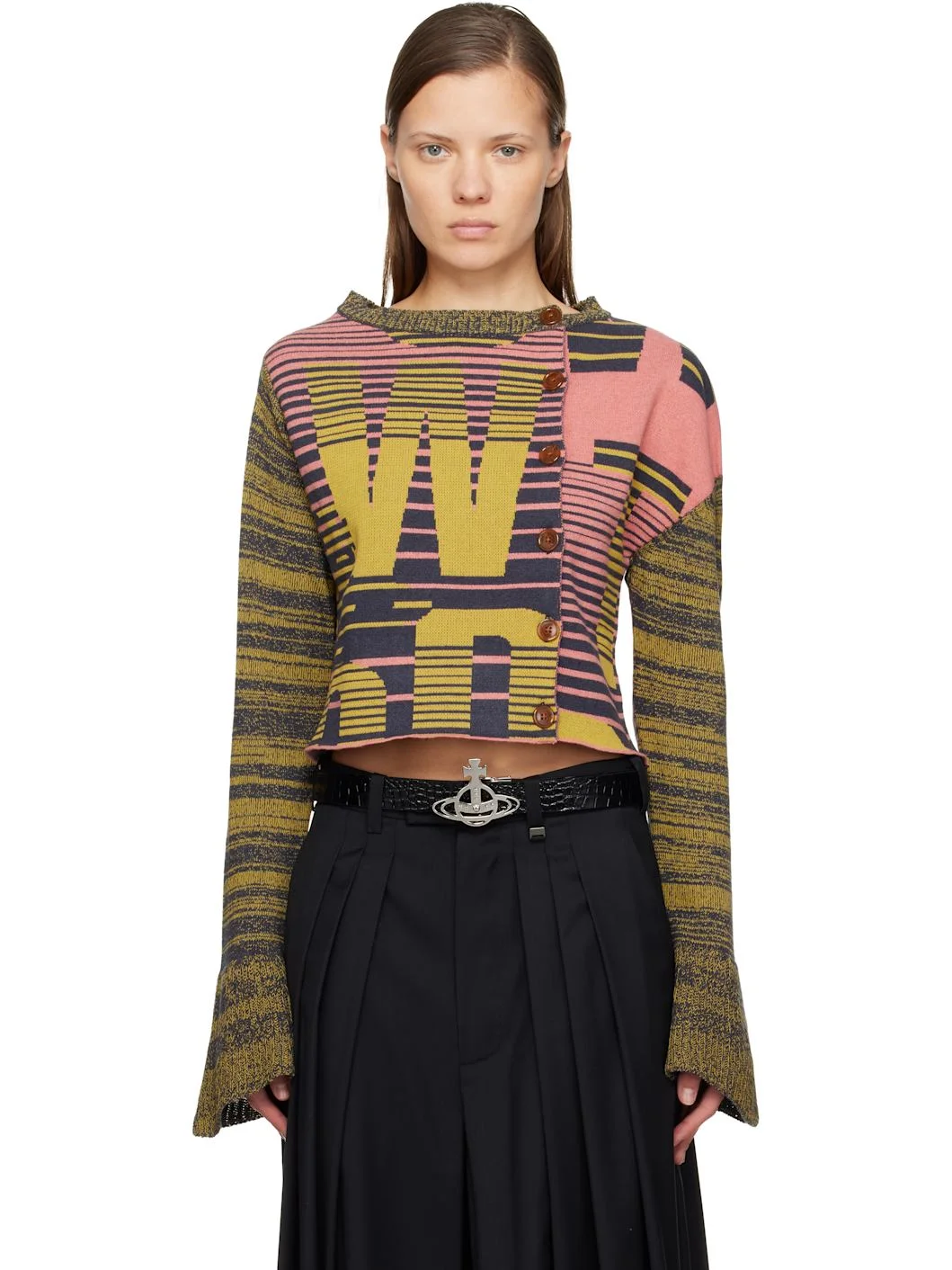 Yellow & Pink Bruno Cardigan - 1