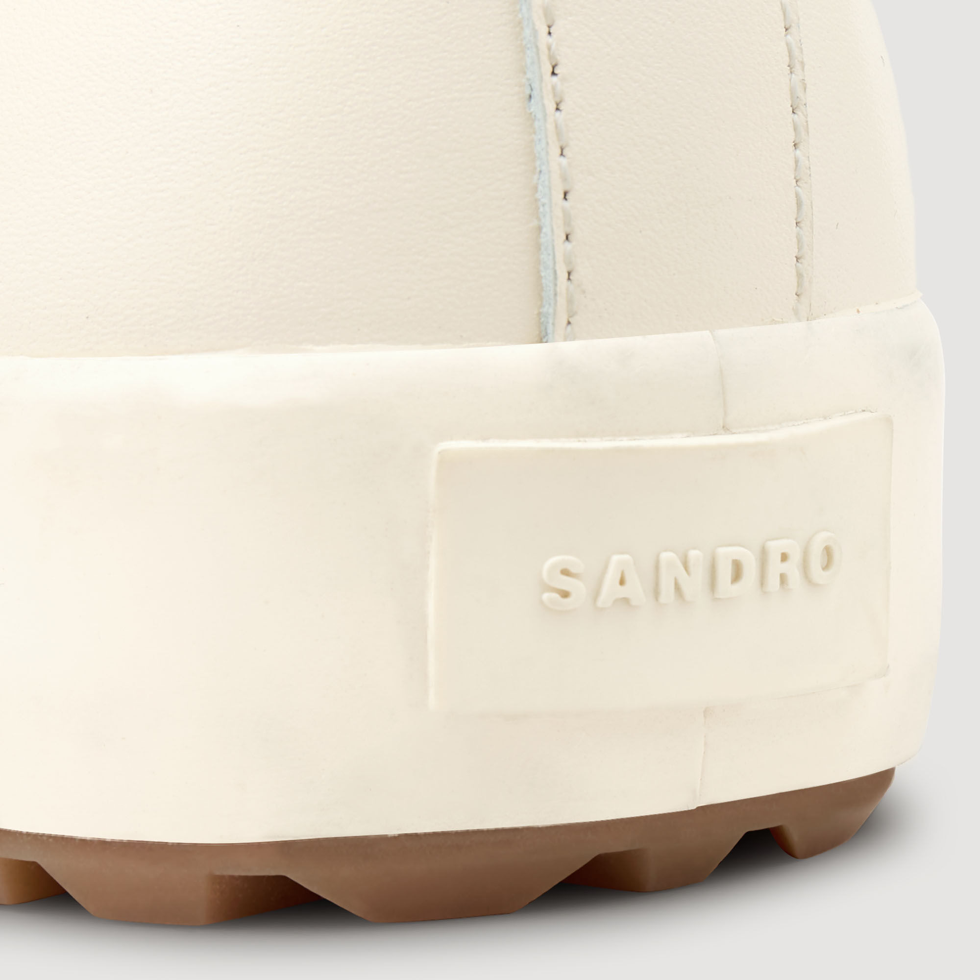 LOW-TOP SPLIT LEATHER TRAINERS - 4