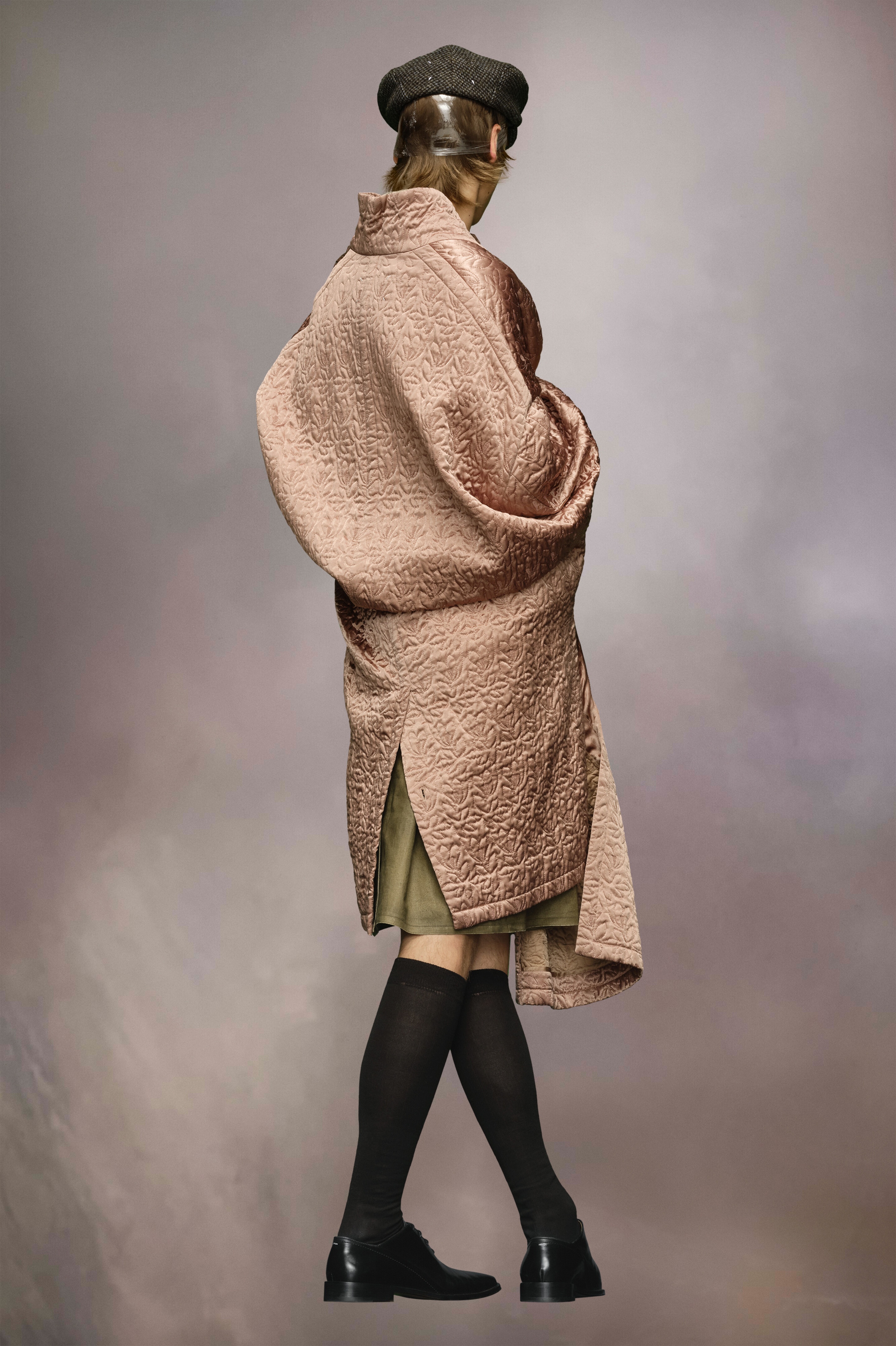 Quilted satin coat - 7