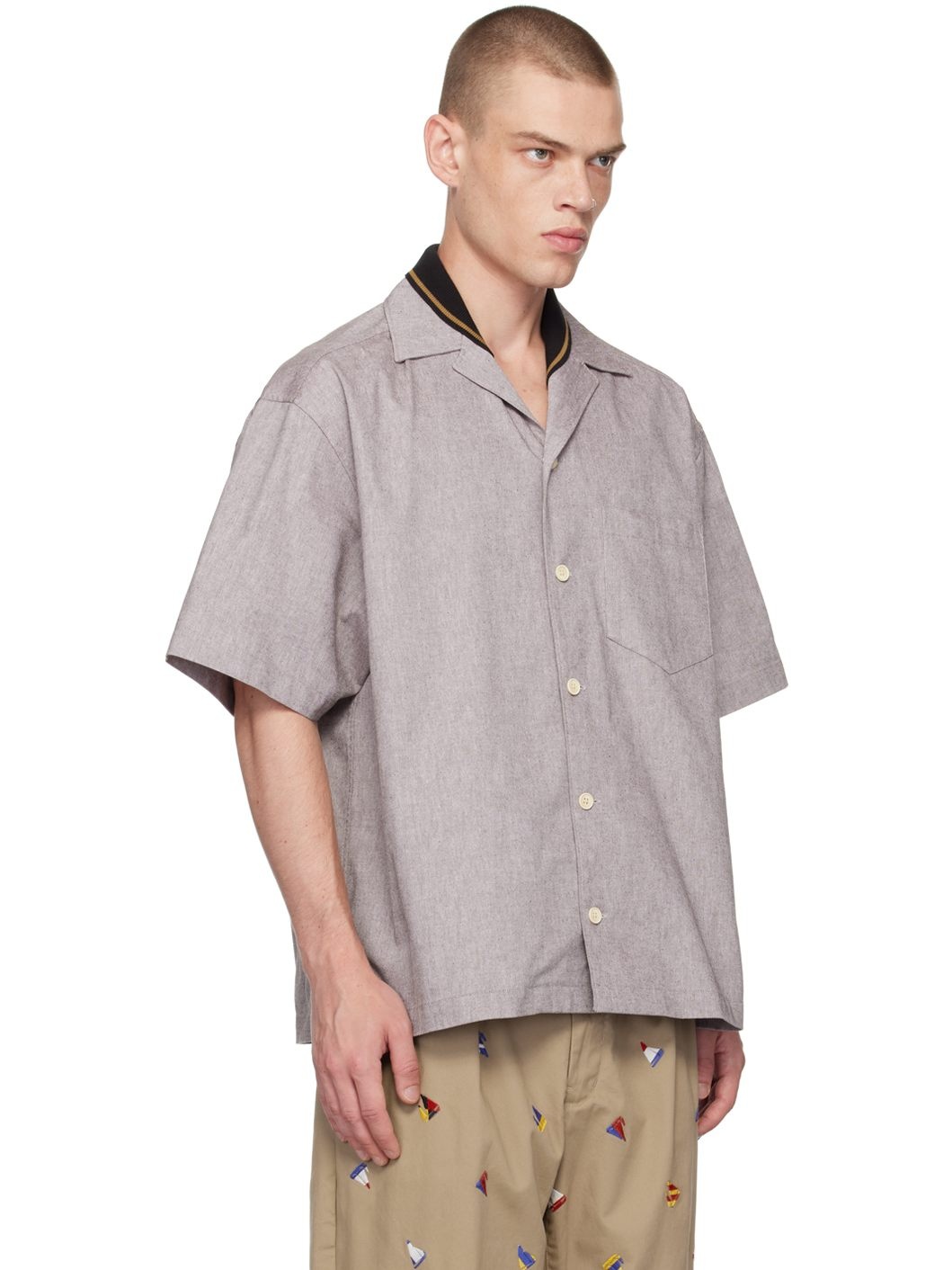 Brown Layered Shirt - 2