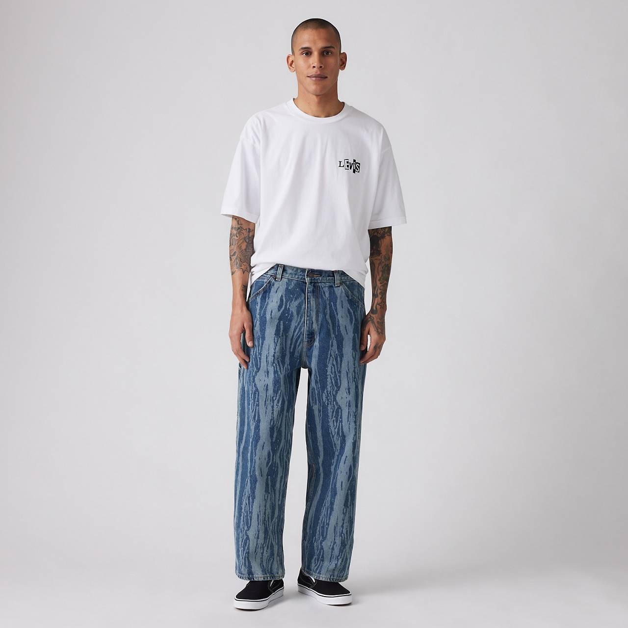 SKATEBOARDING CROPPED CARPENTER MEN'S JEANS - 2