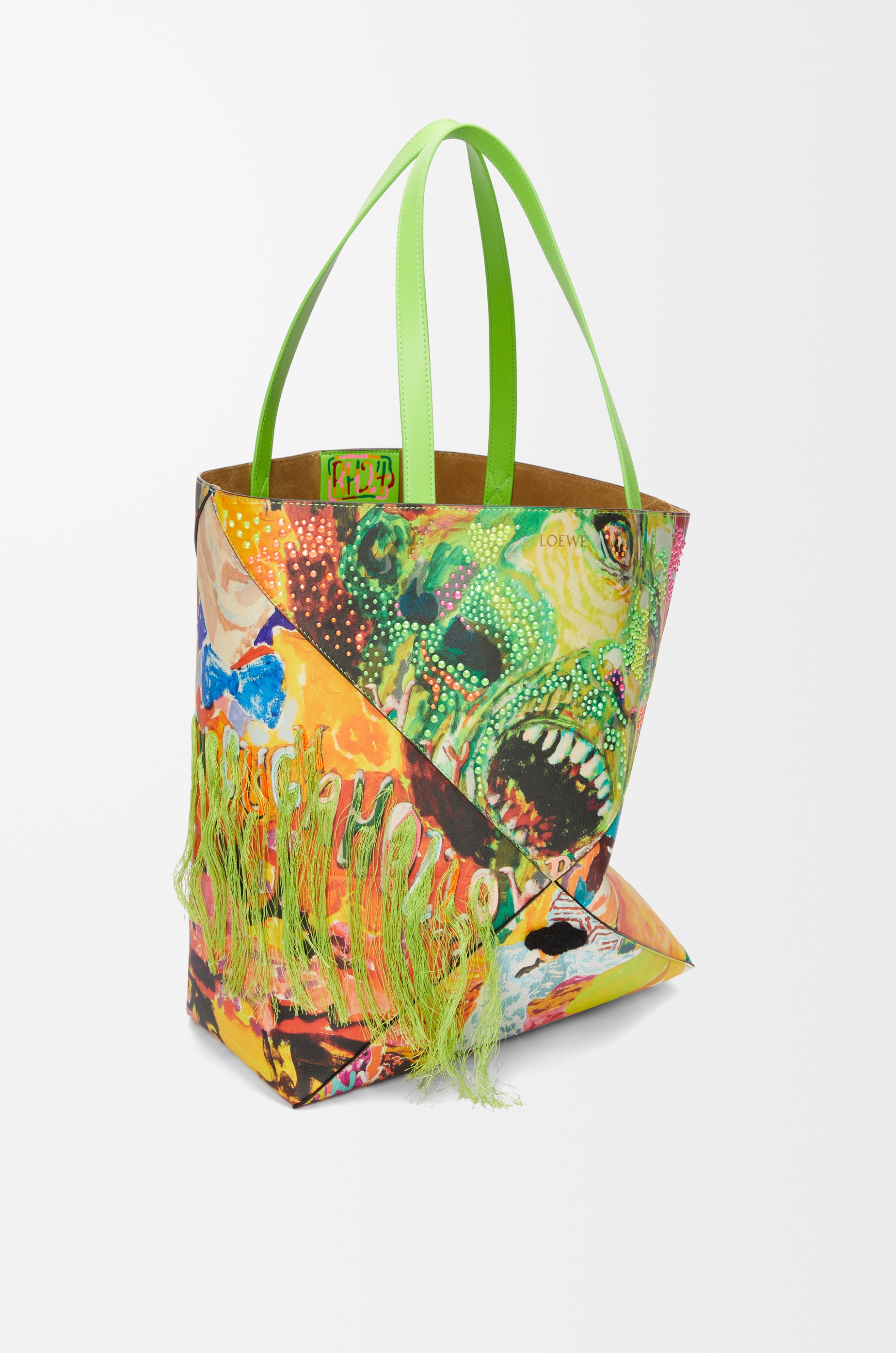 XL Puzzle Fold tote in classic calfskin - 4