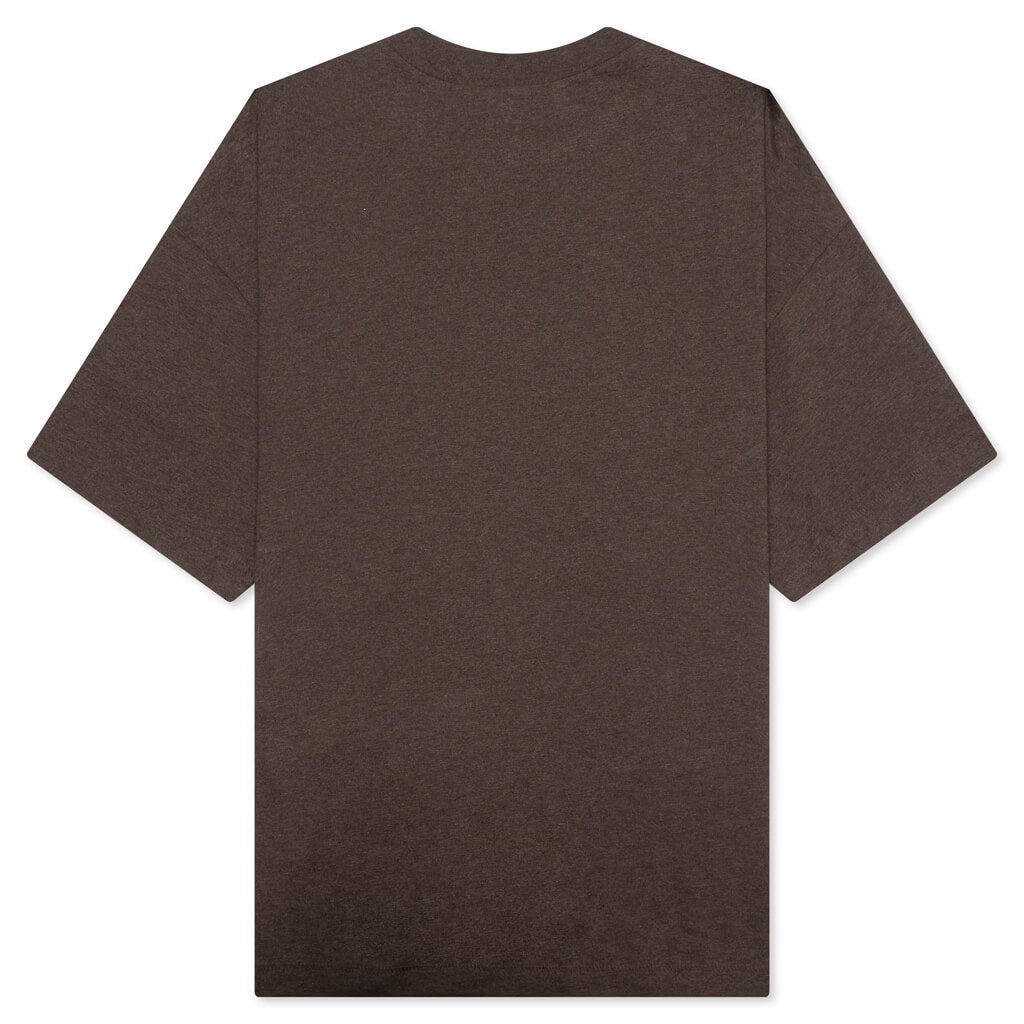 ESSENTIALS S/S TEE - HEATHER WOOD - 2