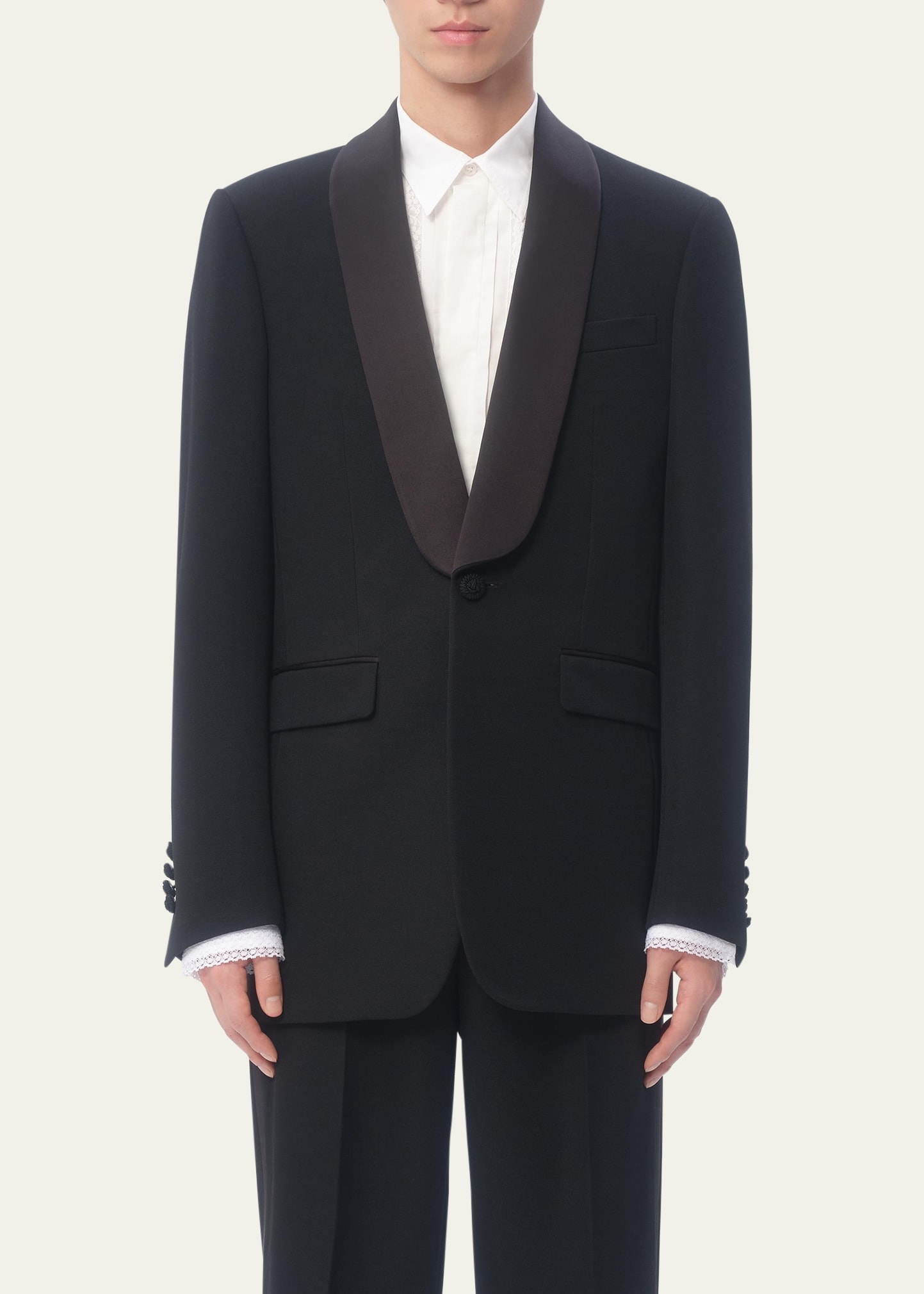 Men's Grain de Poudre Shawl Sport Coat - 2