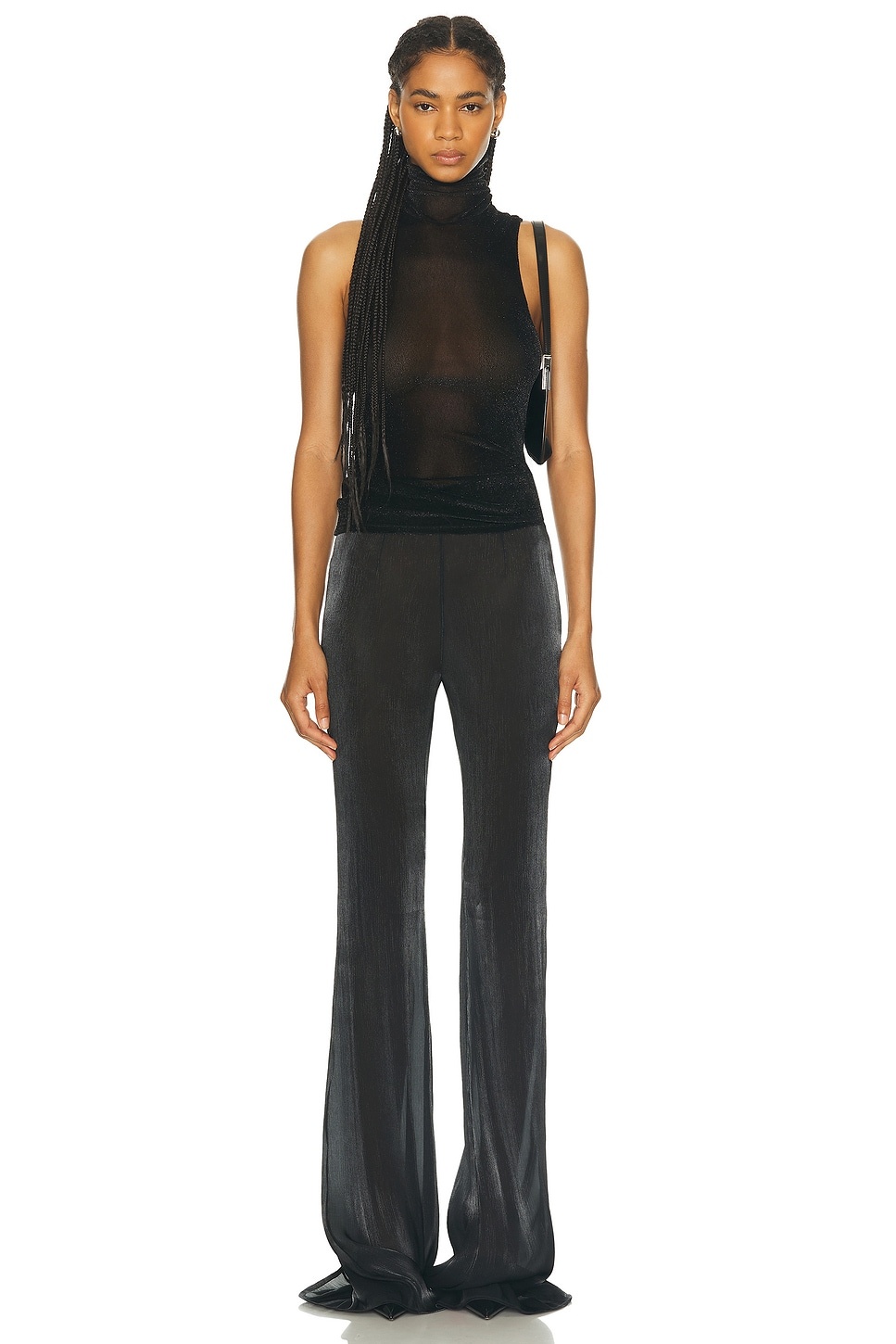 Turtleneck Racerback Tank Top - 4