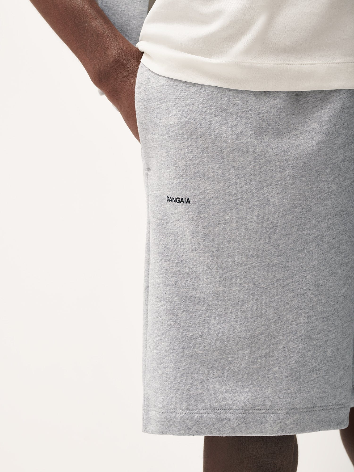 Mens 365 Midweight Mid Length Shorts - Grey-Marl - 4