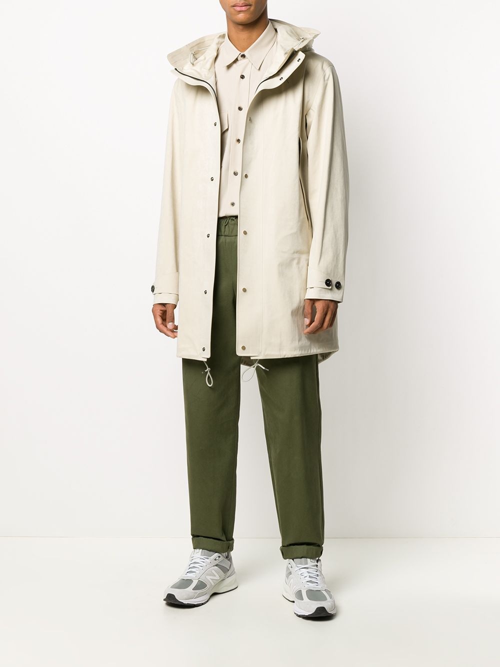 lightweight hooded parka coat - 2