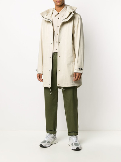 Ten C lightweight hooded parka coat outlook