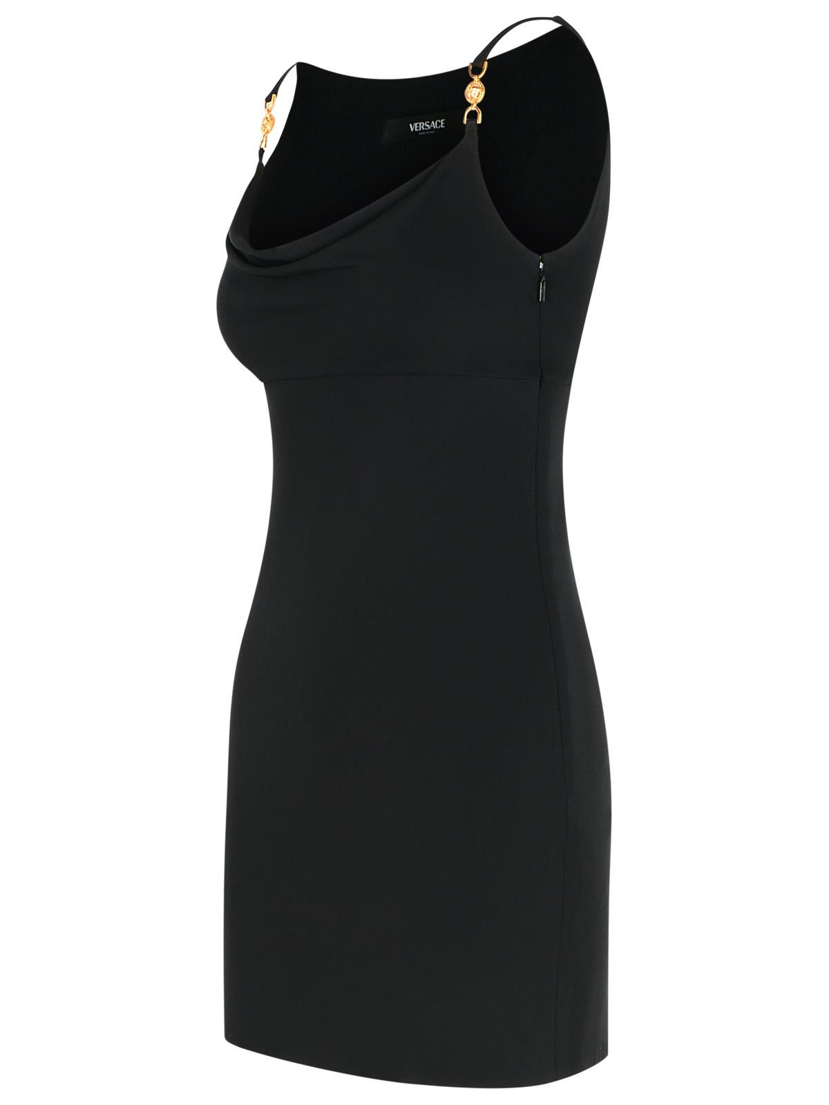 Versace Black Viscose Dress Women - 2