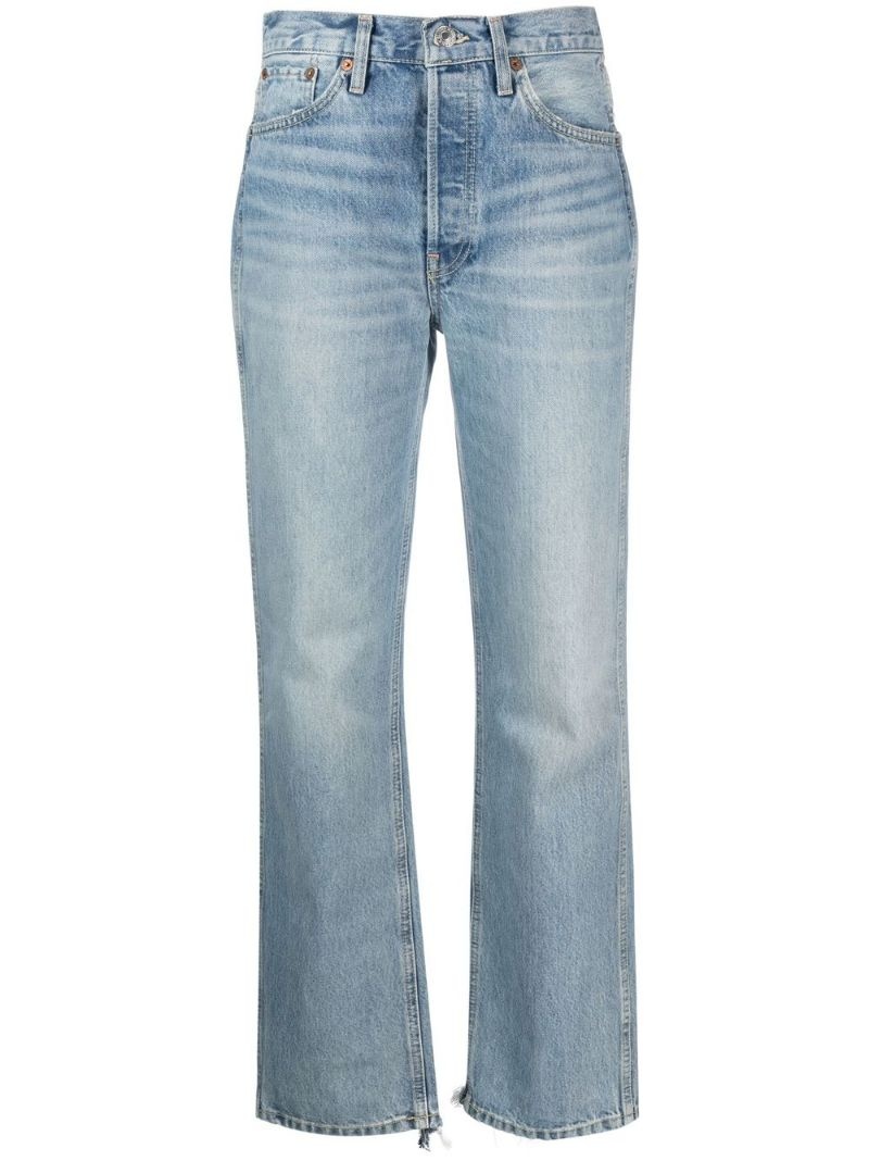 mid-rise straight-leg jeans - 2