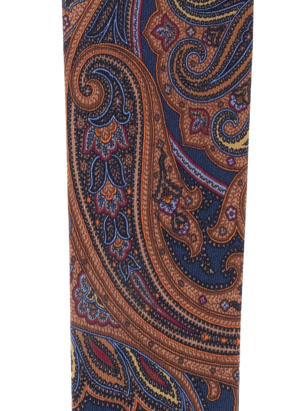 paisley-print silk tie - 2