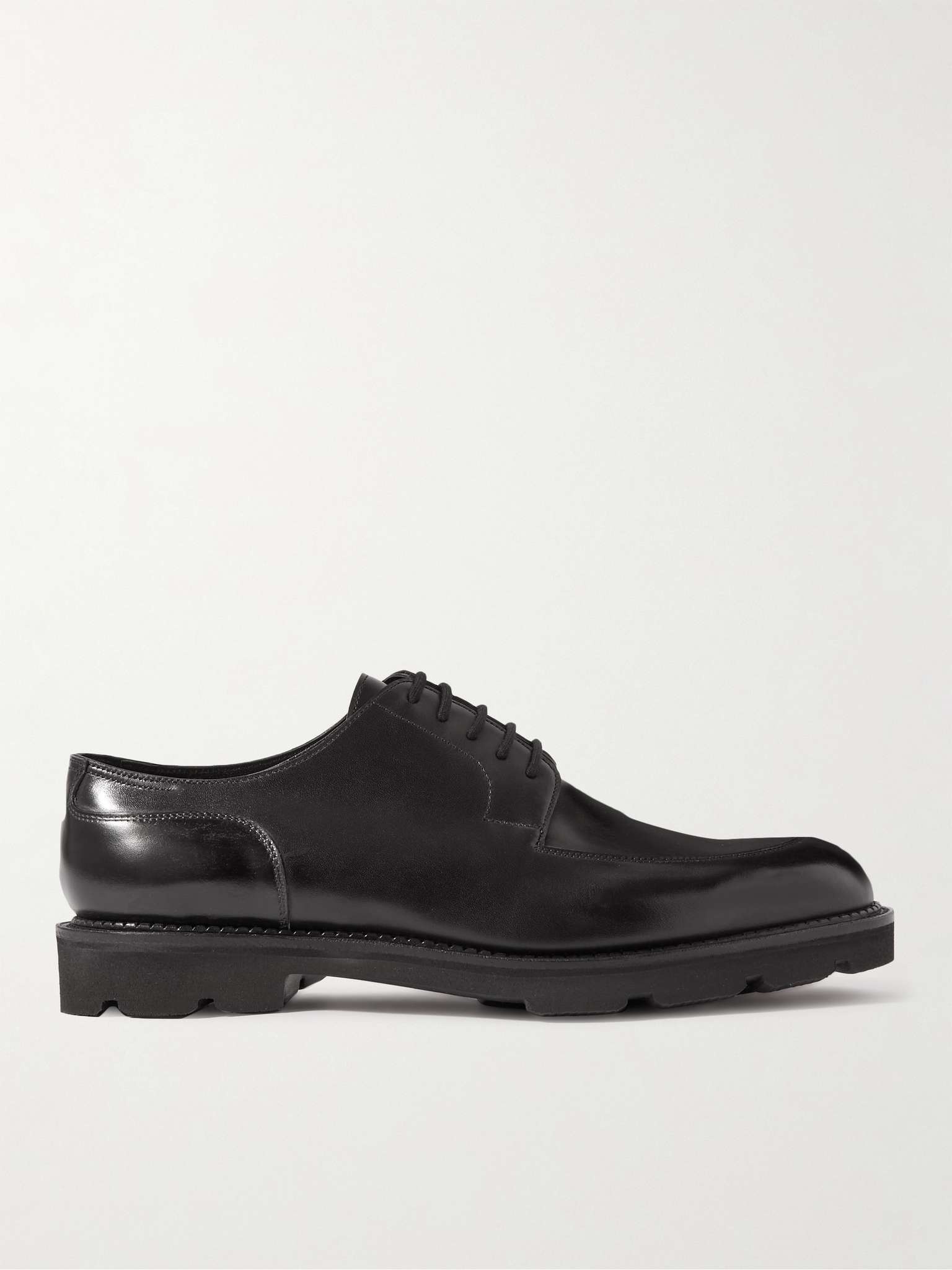 Hardington Polished-Leather Derby Shoes - 1