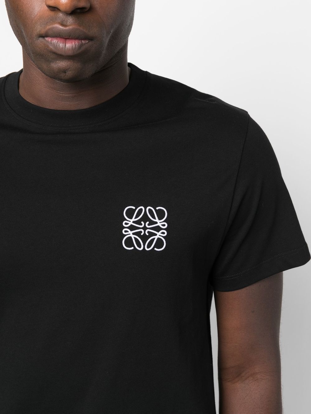 Anagram embroidered cotton T-shirt - 5