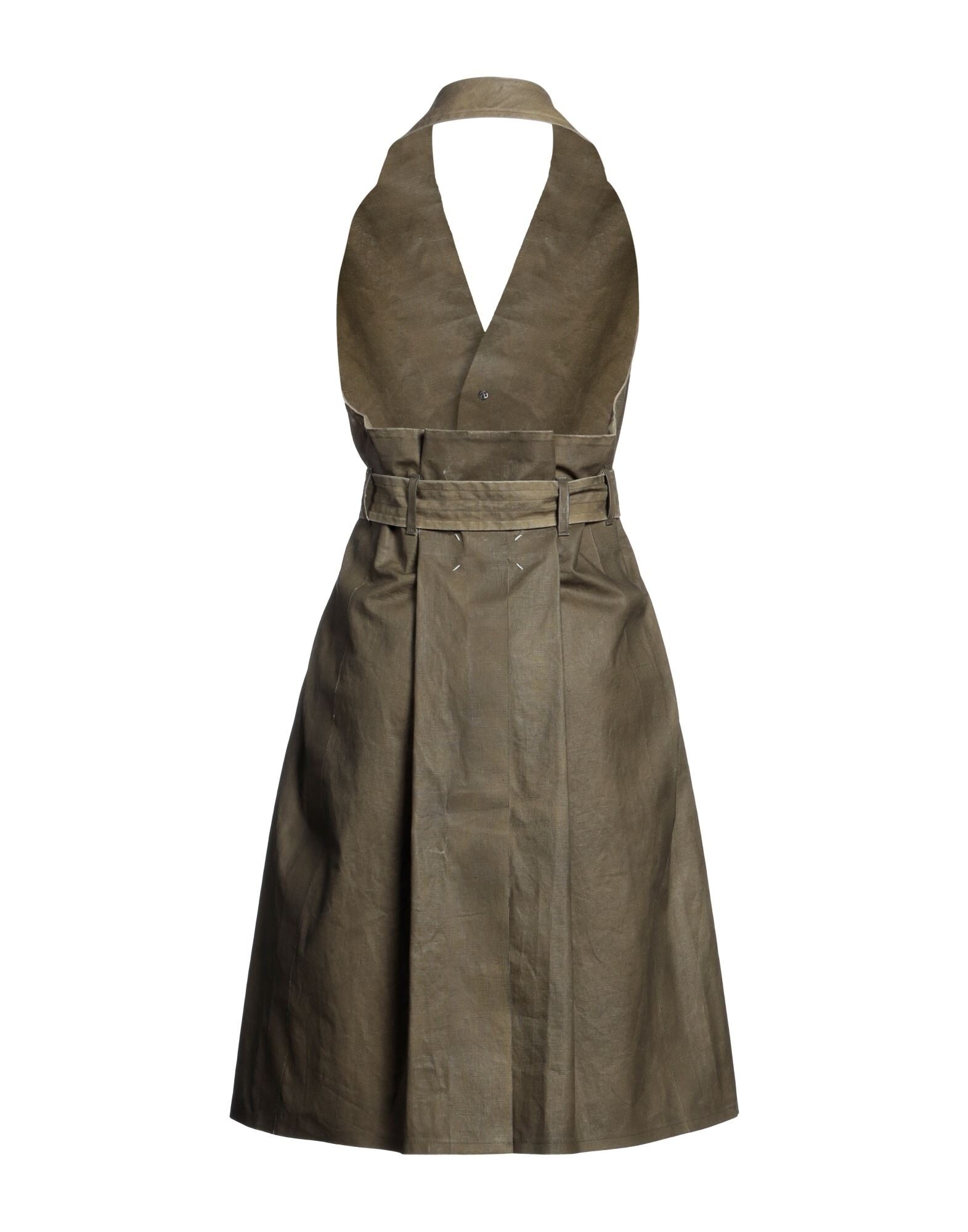 Military green Women's Midi Dress - 2