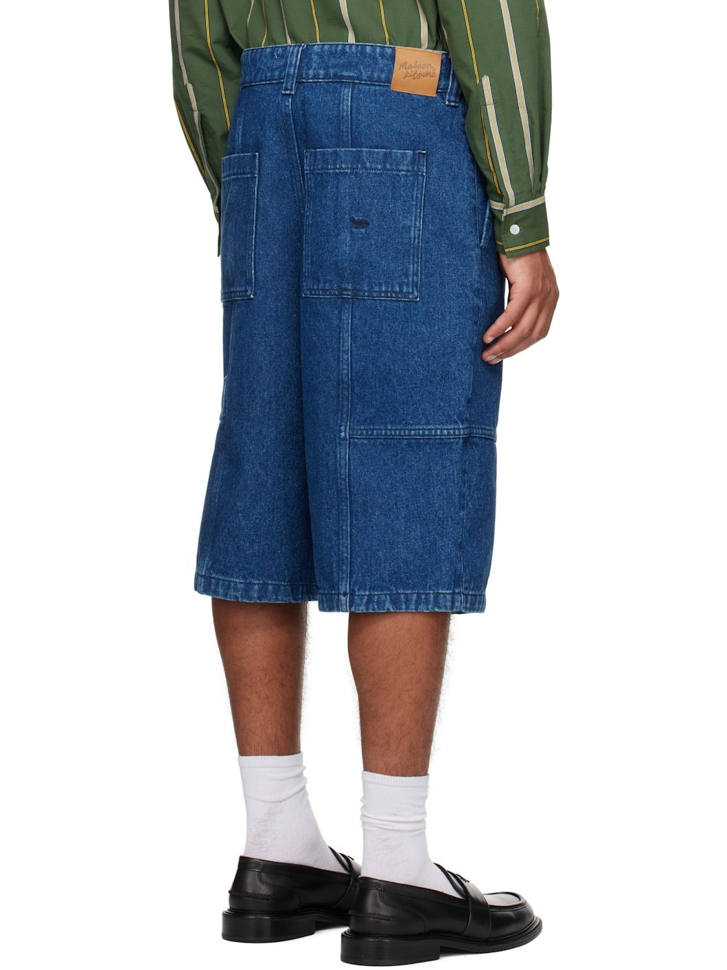 Blue Workwear Denim Shorts - 3
