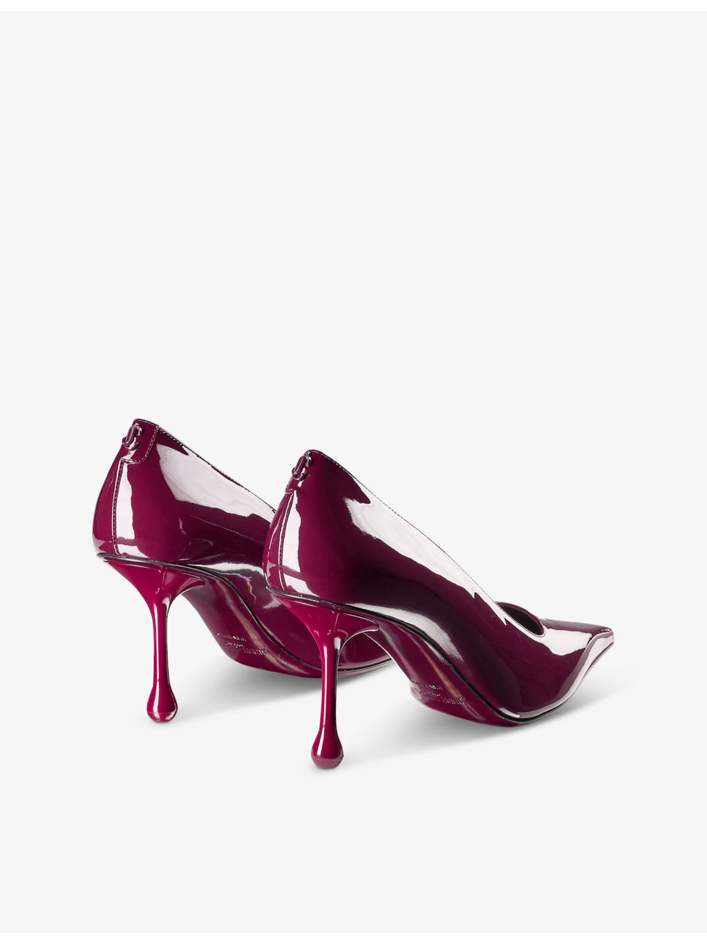 Ixia 80 logo-embellished patent-leather heeled courts - 4