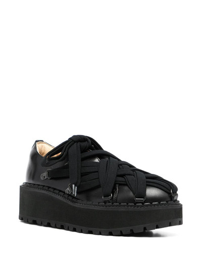 Yohji Yamamoto lace-up leather shoes outlook