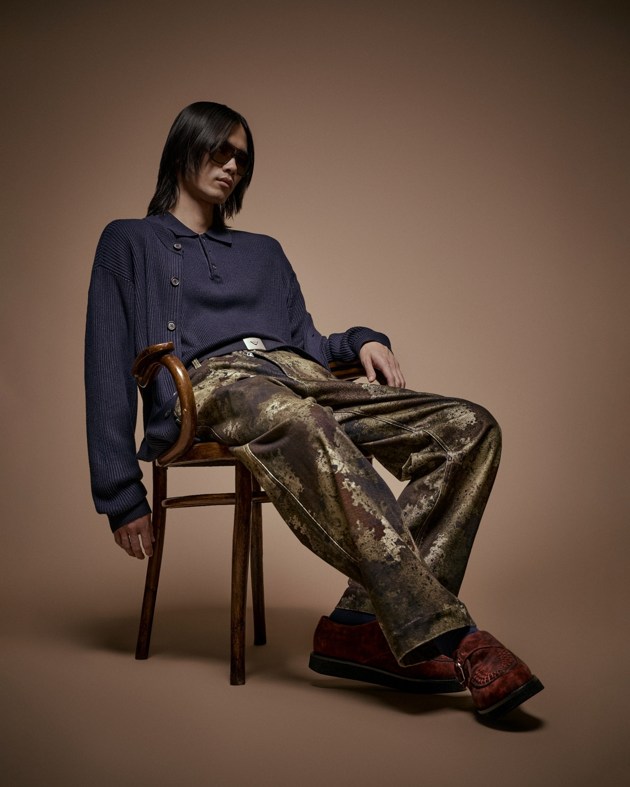 NEW YORK CAPSULE COLLECTION RIB-KNIT POLO SHIRT - 6