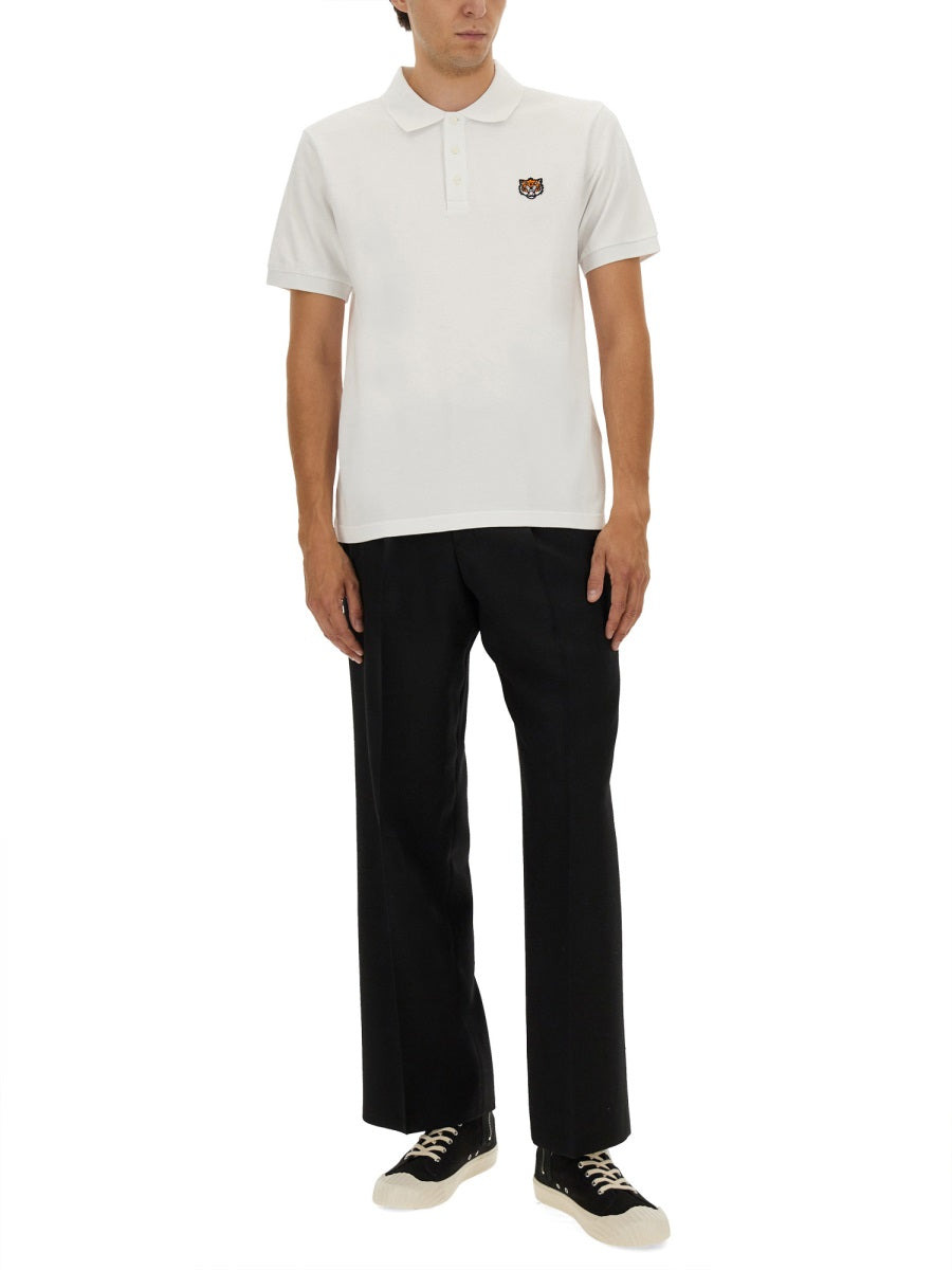 Kenzo Men Polo Shirt With Happy Tiger Embroidery - 2