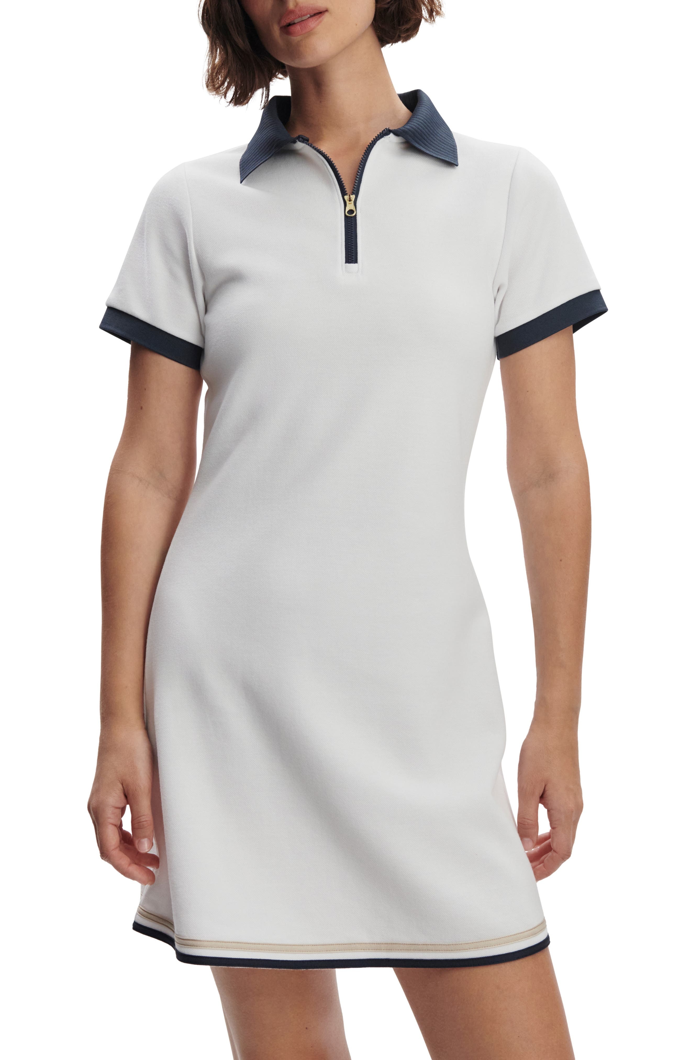 Varley Valentina Court Dress in White/Blue Nights at Nordstrom - 3