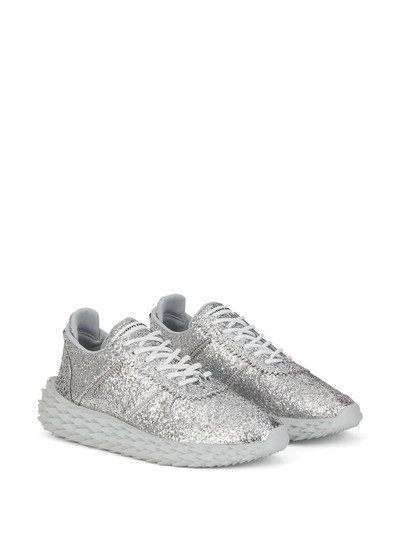 Giuseppe Zanotti low-top glitter trainers outlook