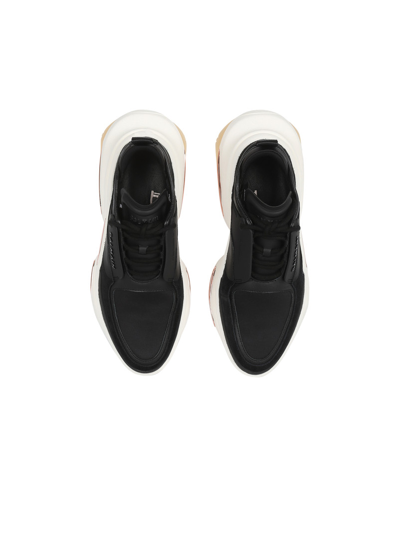 Bicolor jacquard B-Court high-top sneakers 3