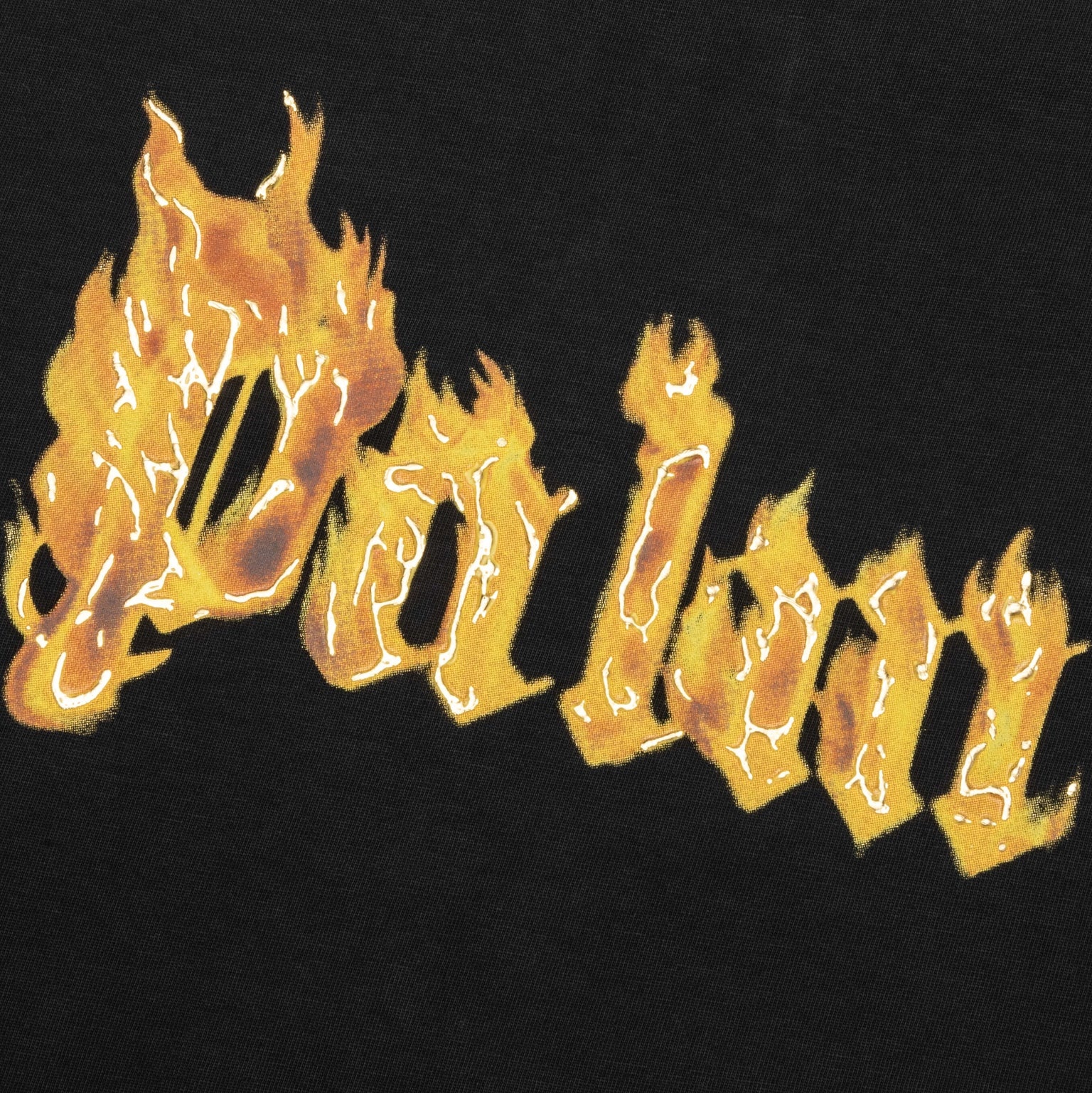 BURNING LOGO TEE - BLACK/GOLD - 4