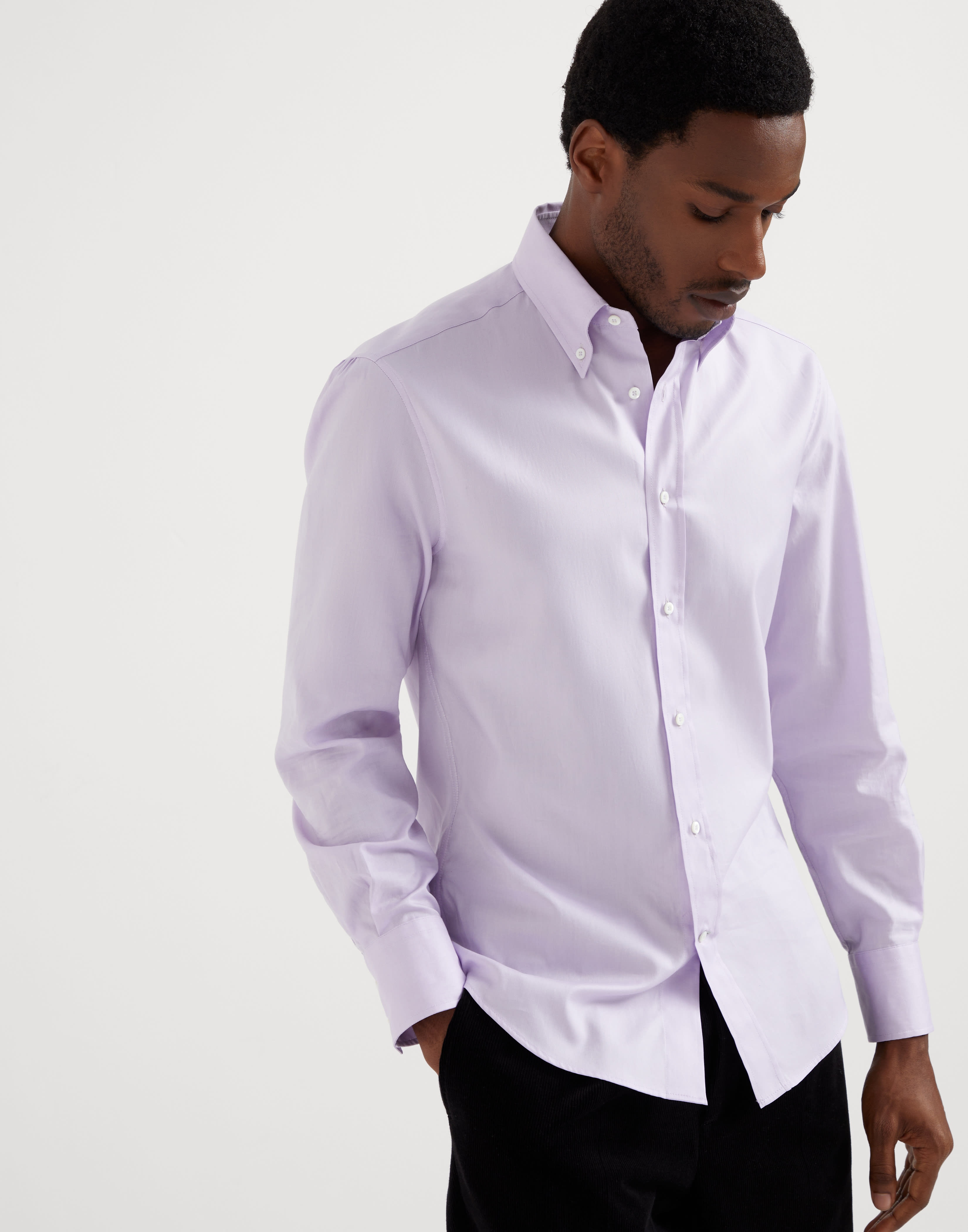 Oxford slim fit shirt with button-down collar - 1