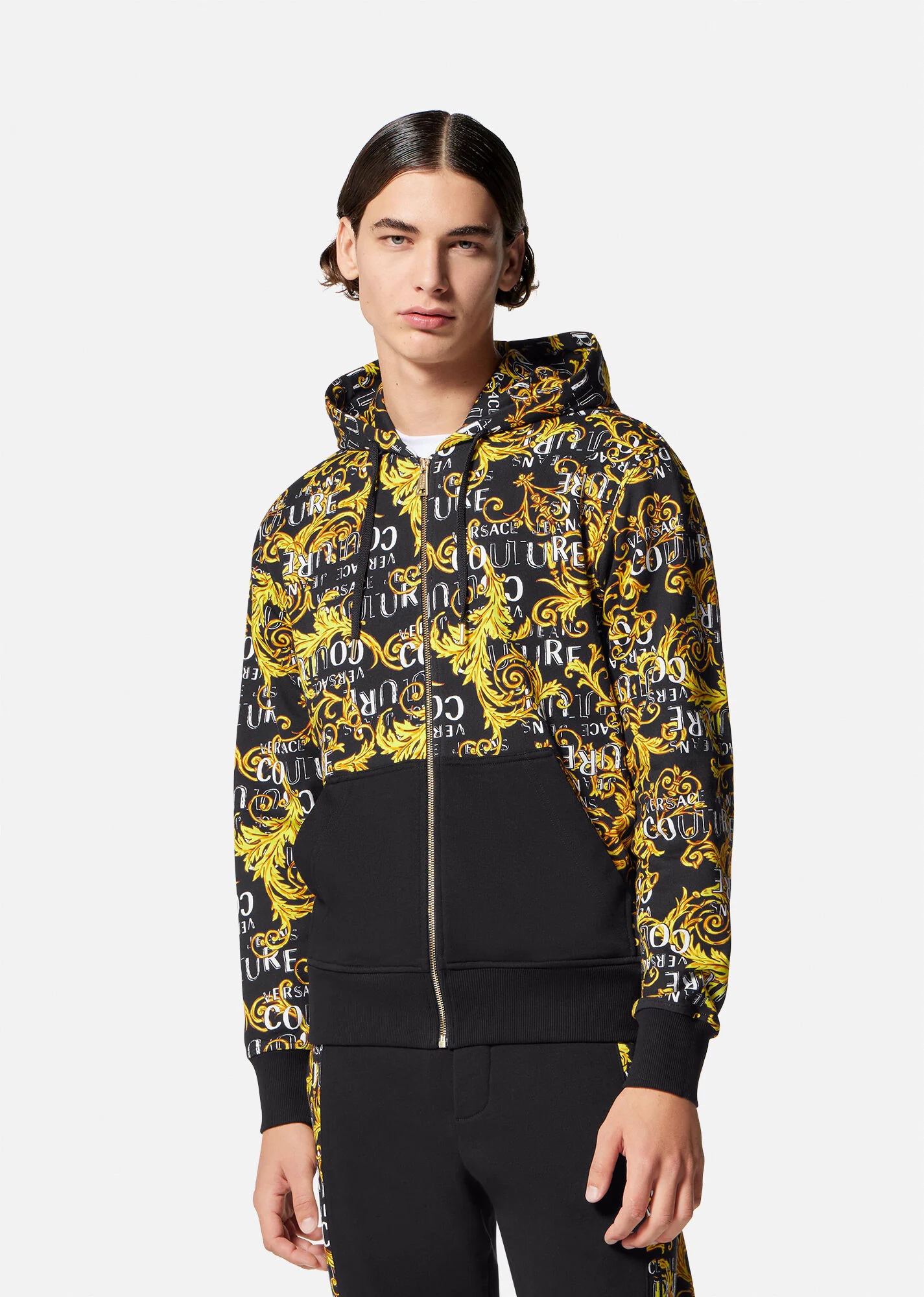Logo Couture Zip Hoodie - 3