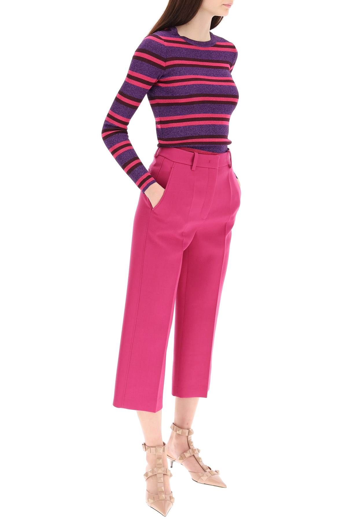 STRIPED LUREX JACQUARD SWEATER - 2