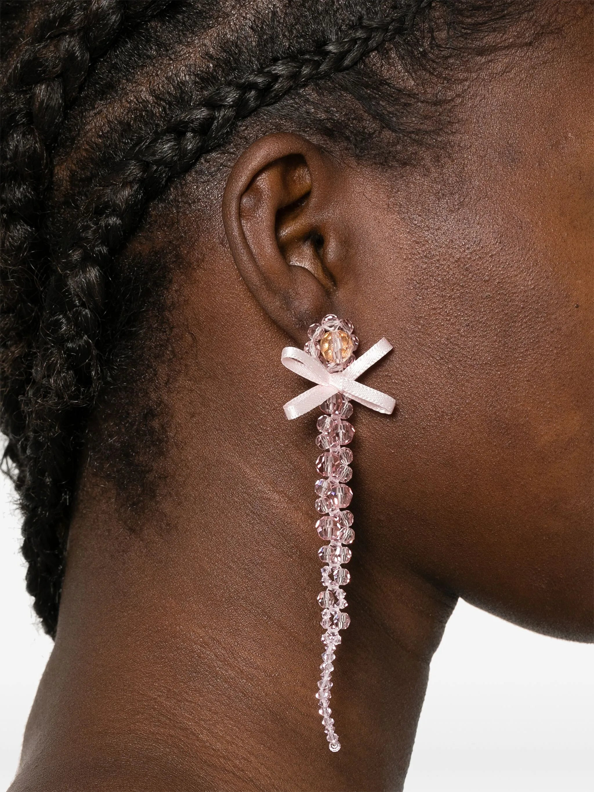 Simone Rocha Crystal-beaded Bow Earrings - 3