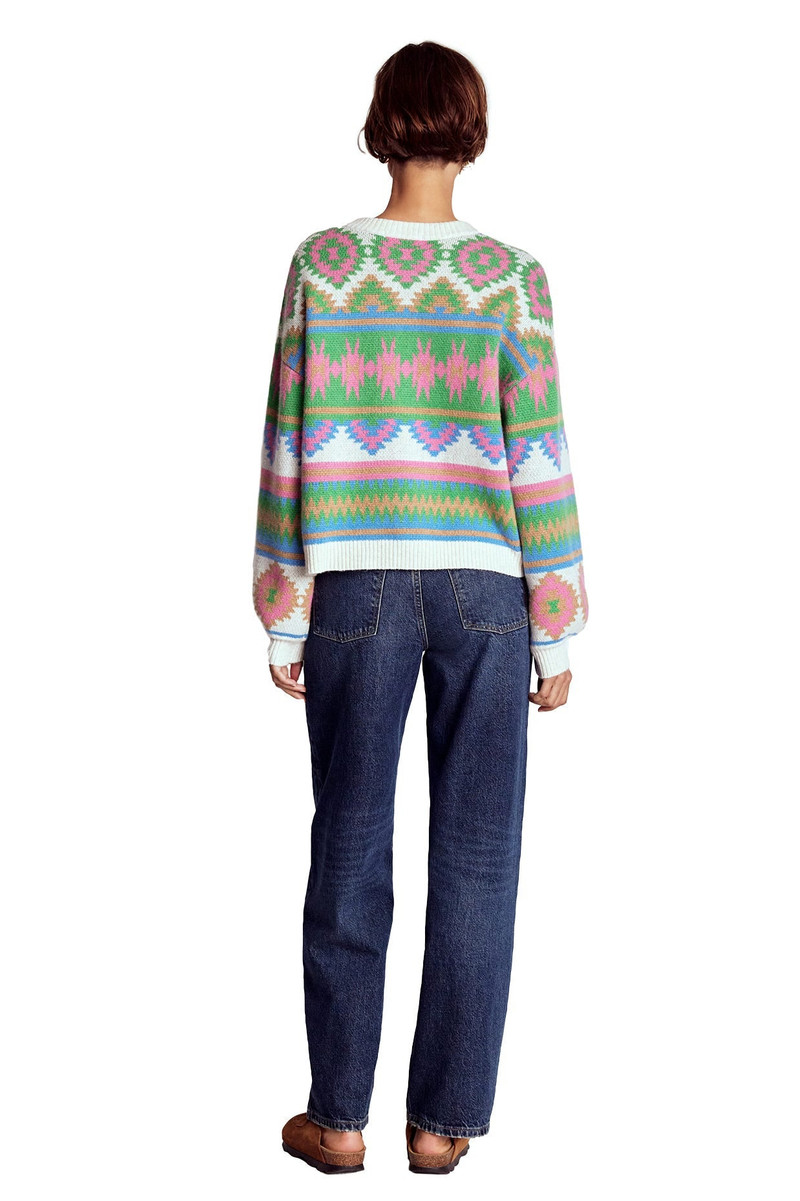 Abi Jacquard Cardigan-Multi Aztec 8