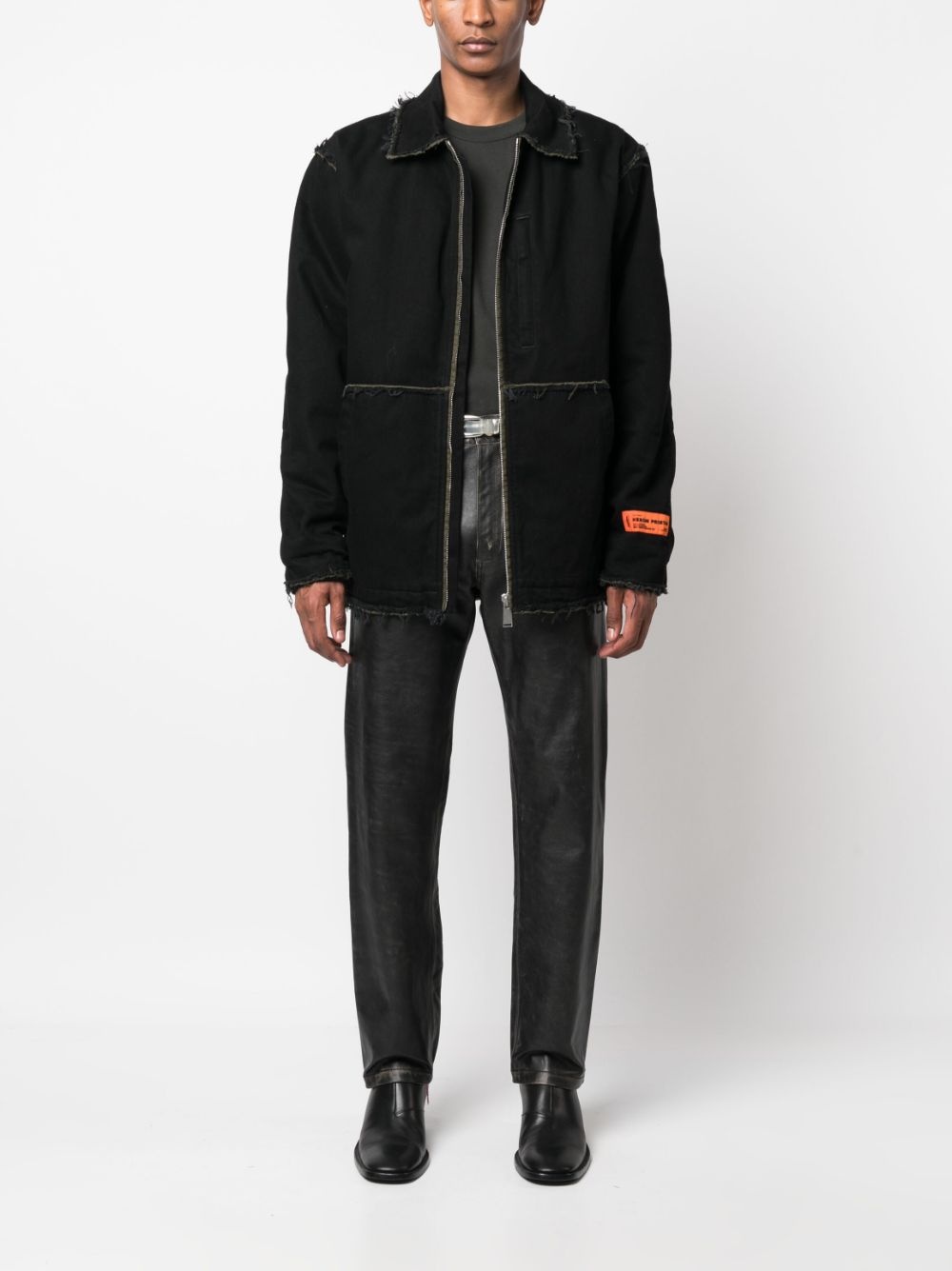 Rebuilt zip-up denim jacket - 2