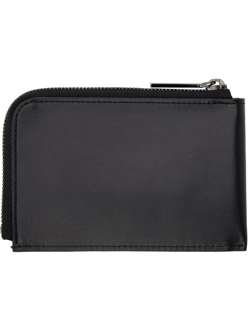 Yohji Yamamoto Black Plain Wallet outlook