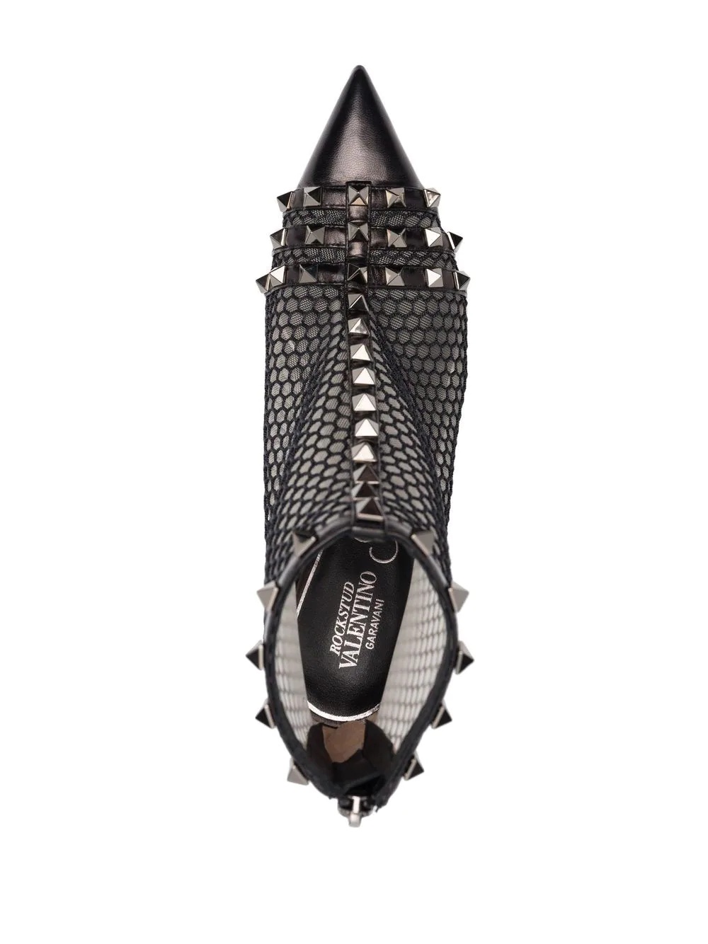 Rockstud sheer ankle boots - 4