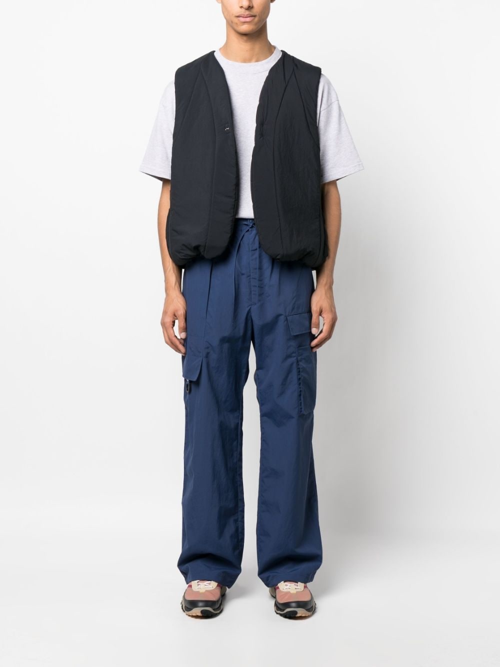 wide-leg cargo trousers - 2