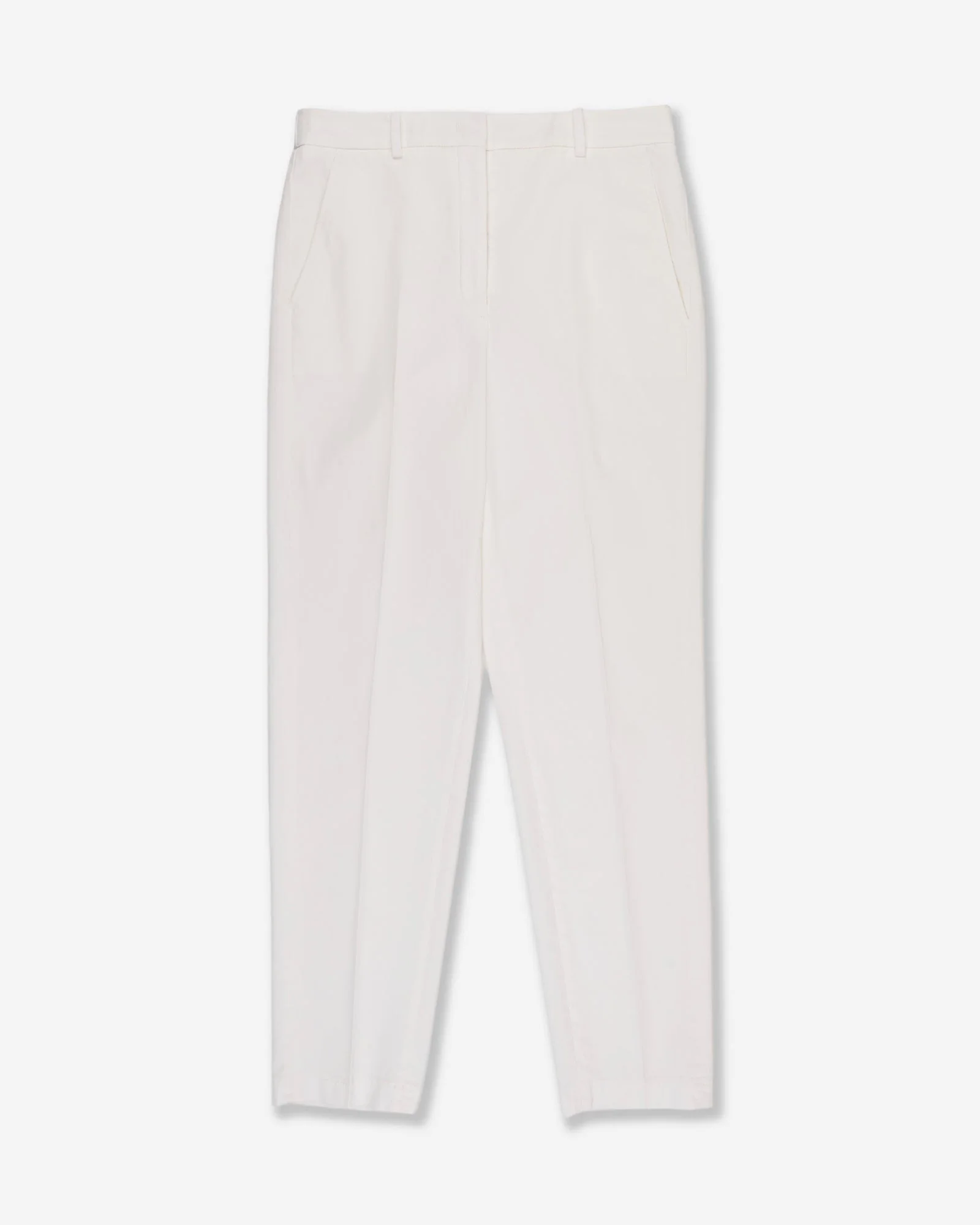 Regular fit trousers in cotton gabardine and lyocell - 1