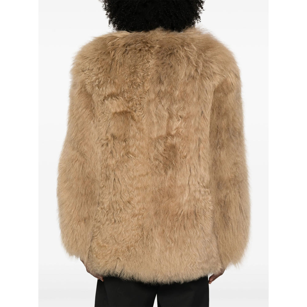 Prada Brown Jackets - Faux Fur & Shearling Jackets Women - 3