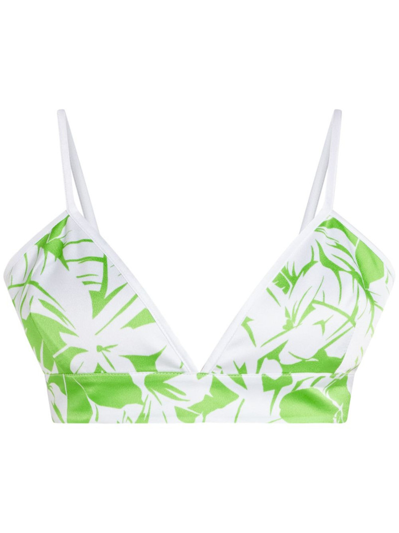 floral-print cropped top 1