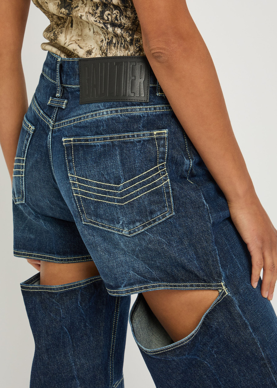 Jean Paul Gaultier Cut-out Straight-leg Jeans - 4