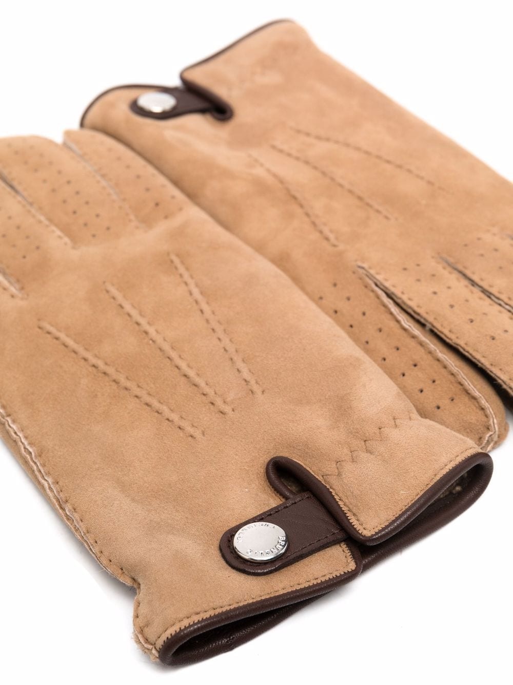 perforated sheepskin gloves - 2