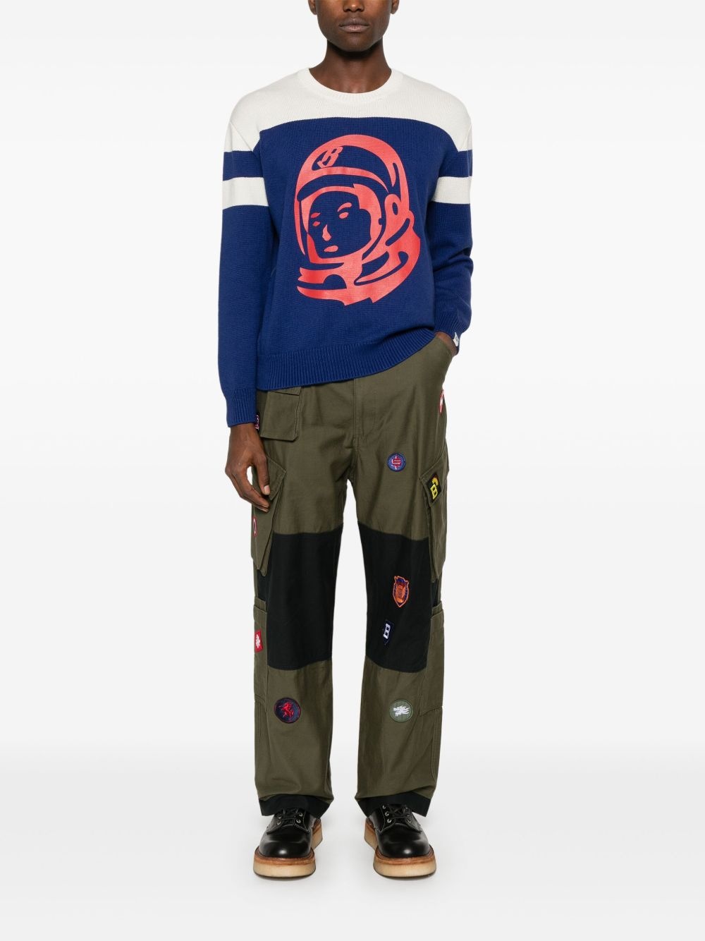 patch cargo pants - 2