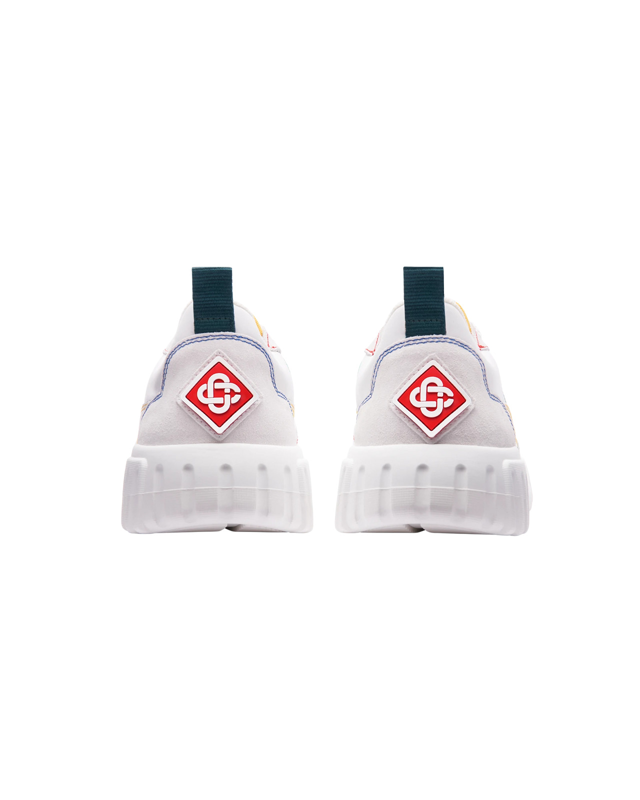Womens Court White & Multicolour Sneakers | Casablanca Paris - 3