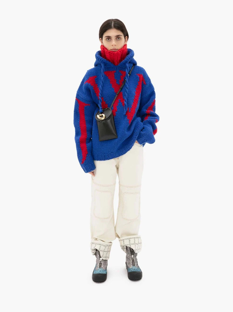 JW Anderson LOGO GRID TURN UP WORKWEAR JEANS outlook
