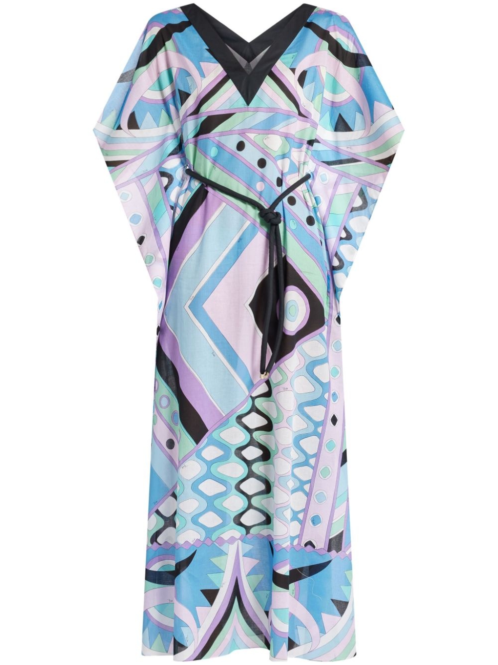 geometric-print dress - 1