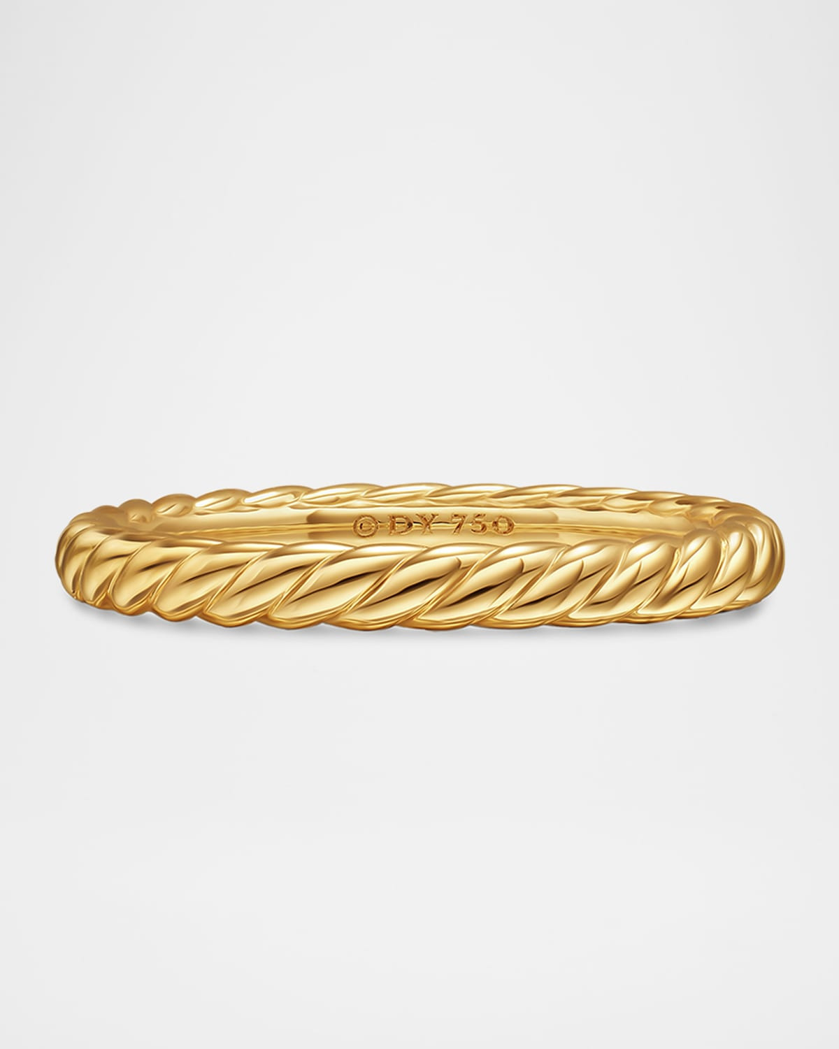 DY Cable Band Ring in 18K Gold, 2.45mm - 1